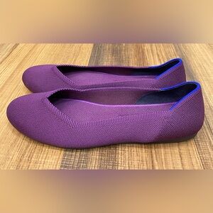 Rothys The Flat Rounded Toe Flat Size 10.5 in Iris/Purple